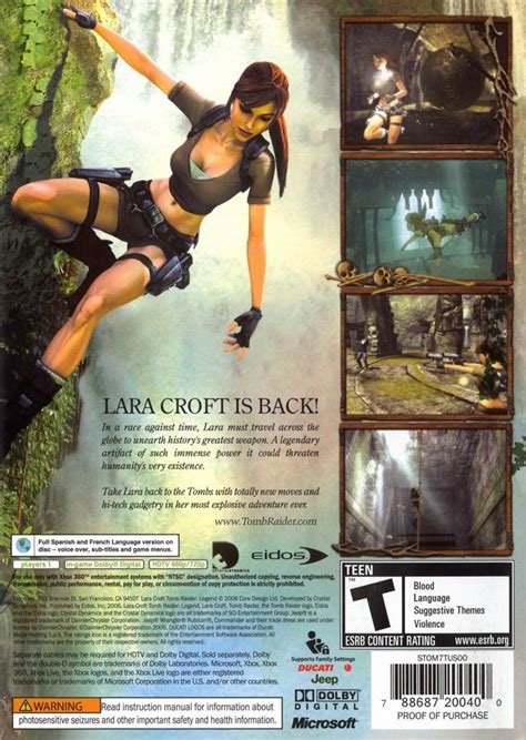 Tomb Raider: Legend - Xbox 360 – J&L Video Games New York City