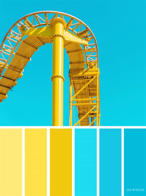 Blue and yellow color scheme