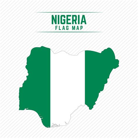 Flag Map of Nigeria 2400622 Vector Art at Vecteezy