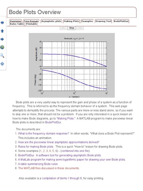 01.bode Plots Overview | PDF