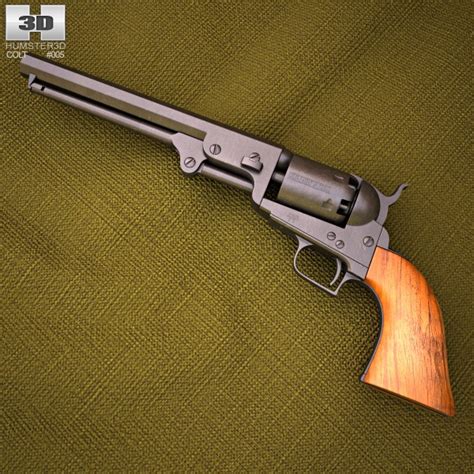 Colt 1851 Navy Revolver 3D Model $59 - .3ds .c4d .fbx .lwo .ma .obj ...