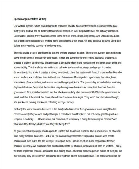 Argumentative Writing - 6+ Examples, Format, PDF, Tips