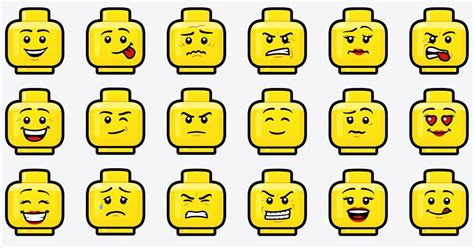 Afbeeldingsresultaat voor lego face template | Lego faces, Lego font, Lego