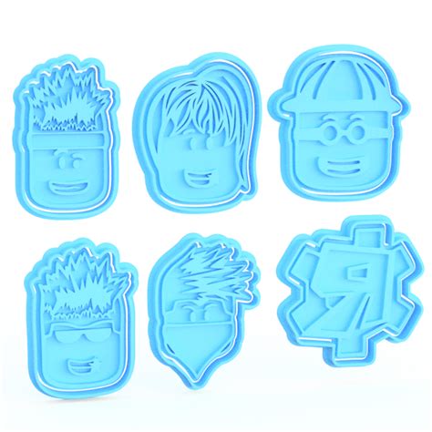 3D file Roblox cookie cutter set of 6・Template to download and 3D print・Cults