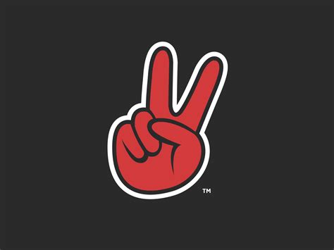 Deuces | Peace Sign Logo by J5 on Dribbble