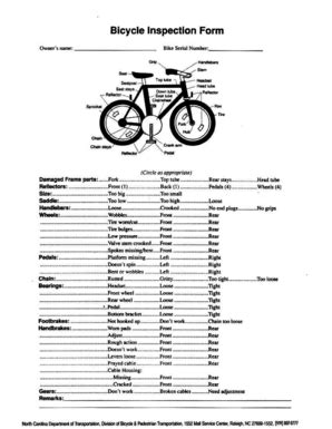 Bike Maintenance Checklist PDF: Complete with ease | airSlate SignNow