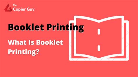 What Is Booklet Printing? | The Copier Guy