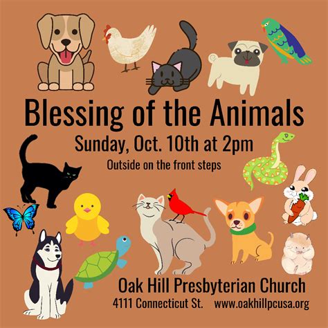 Blessing of the Animals | OAK HILL PRESBYTERIAN CHURCH