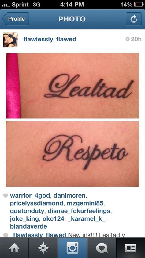 Lealtad y respeto Loyalty and respect | Lealtad tatuaje, Lealtad ...