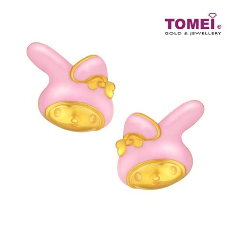 TOMEI My Melody Earrings, Yellow Gold 916 – eTomei.com Tomei Gold ...