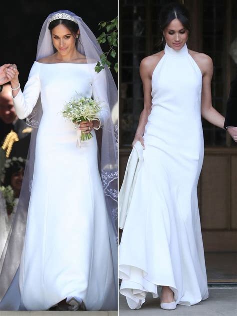 Meghan Markle wedding dress and reception dress. Gorgeous! | Royal wedding dress, Meghan markle ...