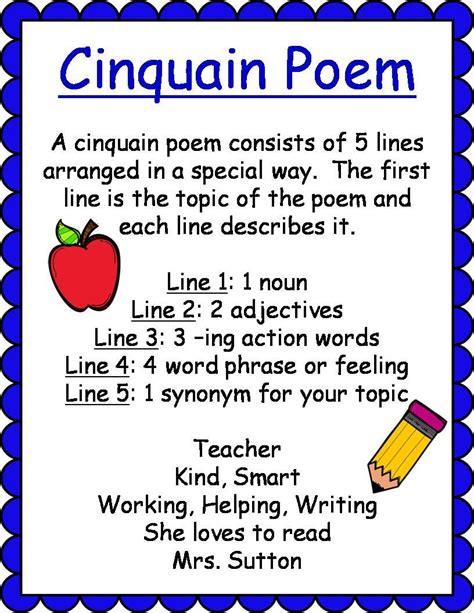 Cinquain poems – Artofit