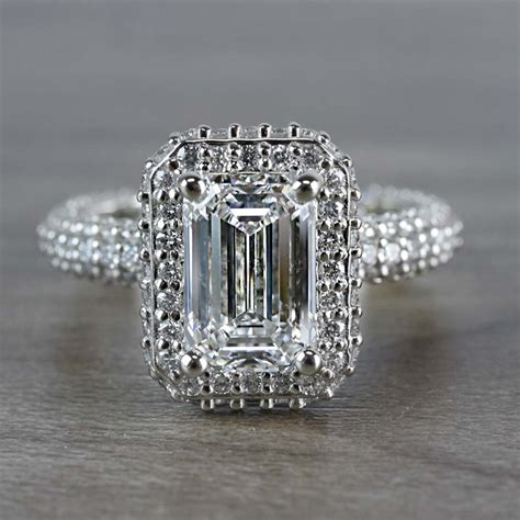 Vintage Emerald Cut 2 Carat Diamond Ring