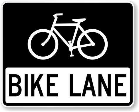 Bike Lane Sign (Bicycle Symbol) , SKU: X-R3-17