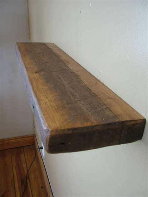 Reclaimed Barn wood Floating Shelf 60 x 8 x