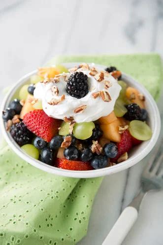 Fruit Salad with Cream Cheese-Pecan Topping | Paula Deen | Recipe | Fruit salad with cream ...