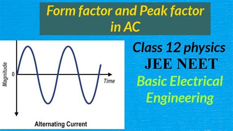 Form factor and Peak factor : AC Fundamentals - YouTube