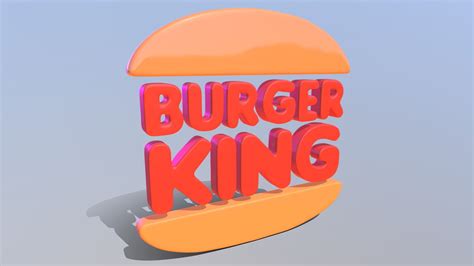Burger King Logo 3D - Buy Royalty Free 3D model by Gabriel Diego (@gabrieldi_sousa) [ea4bcd7 ...