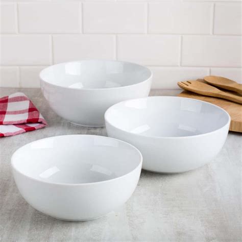 KSP Aurora Porcelain Serving Bowl - Set of 3 | Kitchen Stuff Plus