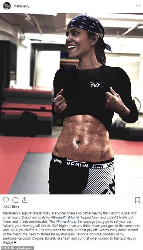 Halle Berry, 53, shows her abs for role in Bruised, a MMA film | Daily Mail Online