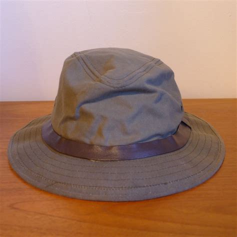 Vintage FILSON Tin Cloth Hat CC Filson Company by JointCustodyDC