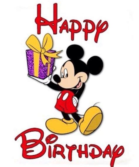 Happy Birthday Wishes From Mickey Mouse Card | Happy birthday mickey ...