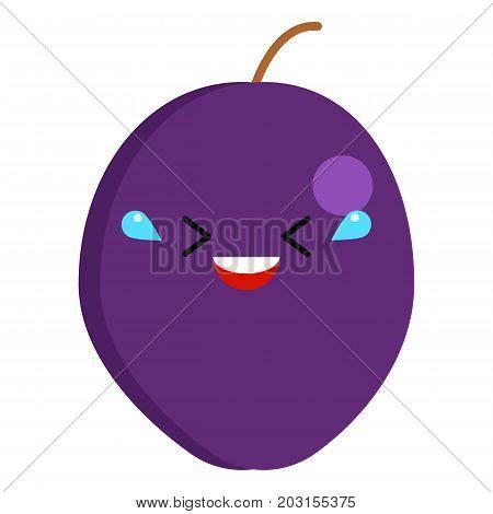 Plum Emoji Rolling On Vector & Photo (Free Trial) | Bigstock