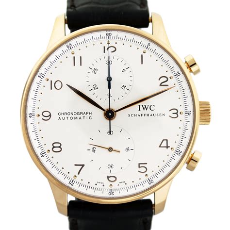 IWC Portuguese Rose Gold Chronograph Watch IW371480