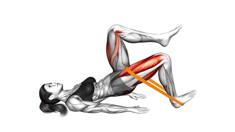 Resistance Band Glute Bridge: Video Guide & Tips (female)