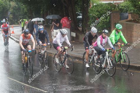 Cyclists Climb Steep Hill They Pass Editorial Stock Photo - Stock Image ...