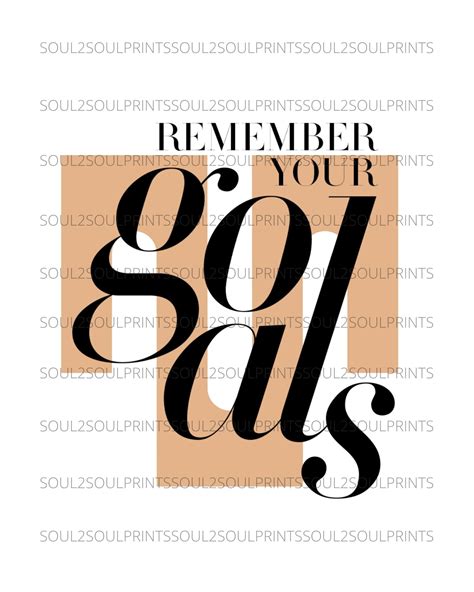 Remember Your Goals-quote, Typography Print, Quotes Print, Instant Download, Digital Prints ...