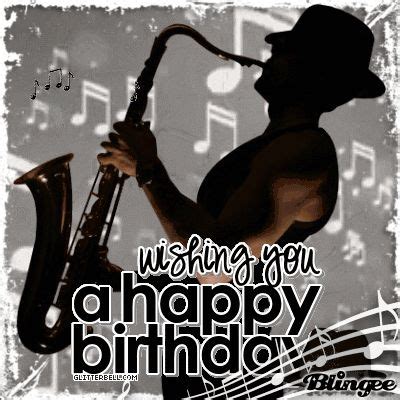 Wishing You a happy birthday (Jazz player animated gif) | Happy ...