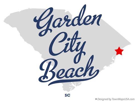 Map of Garden City Beach, SC, South Carolina