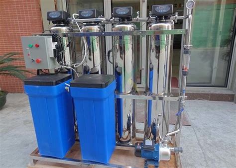 Fully Automatic Water Softener Filter System , 500LPH Industrial Water Treatment Systems