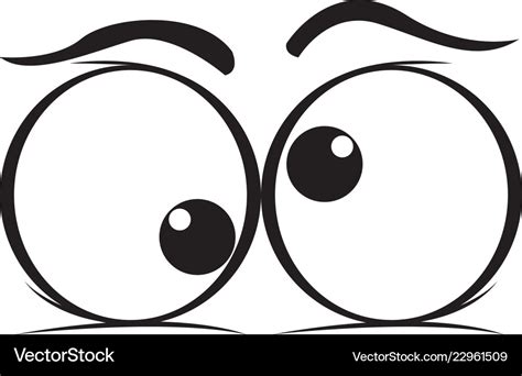 Crazy eyes cartoon Royalty Free Vector Image - VectorStock