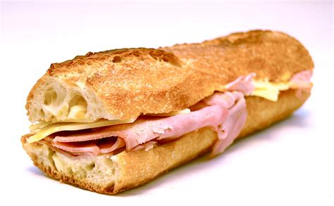 Ham and Cheese Baguette | Parisian ham, emmenthaler swiss, s… | Flickr