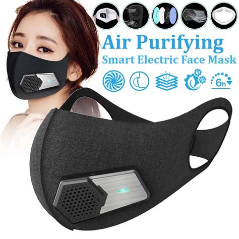 Smart Electric Face Dust Mask Air Purifying N95 Anti Dust Pollution PM2 ...