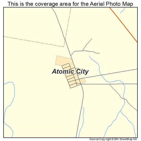 Aerial Photography Map of Atomic City, ID Idaho