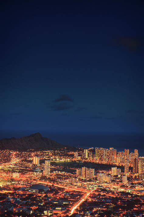 Hawaii, Oahu, Honolulu Skyline Photograph by Michele Falzone - Fine Art America