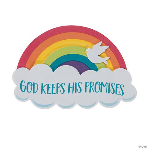 God Keeps His Promises Rainbow Magnet Craft Kit - Makes 12 | Oriental Trading