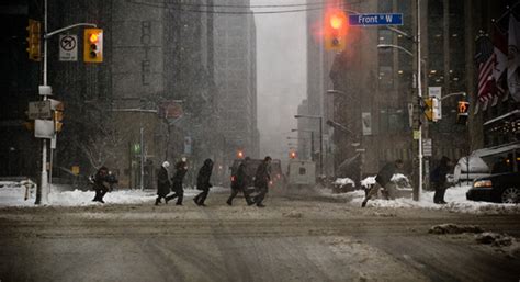 Photos of snowy Toronto