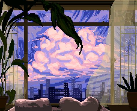 window dreams- lofi pixel art on Behance