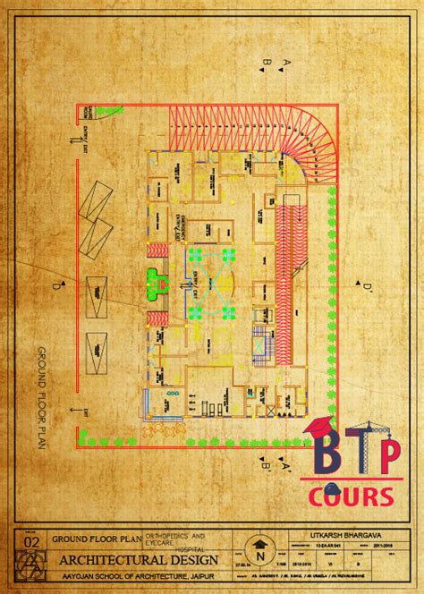 Plan ARCHI N° 035 - Villa - Cours BTP