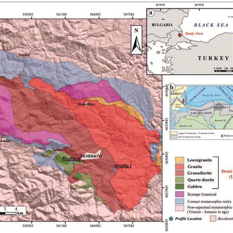 a) General view of regolith, saprolite and saprock levels in ...