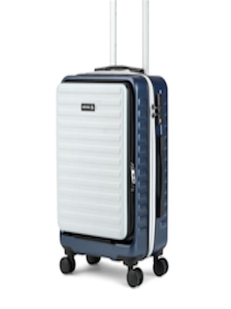 Buy Assembly Colorblocked Hard Sided Cabin Sized Trolley Suitcase 40L - Trolley Bag for Unisex ...