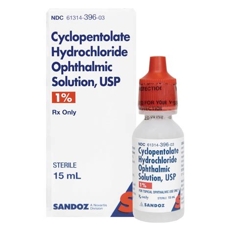 Cyclopentolate Hydrochloride Ophthalmic Solution 1%