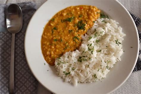 Dhal Curry with Rice | Vegan - Maninio Vegan Recipes