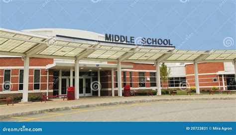 Middle School Building Stock Image - Image: 20723831