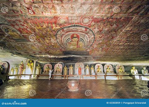 Dambulla cave temple stock image. Image of ancient, large - 42383859