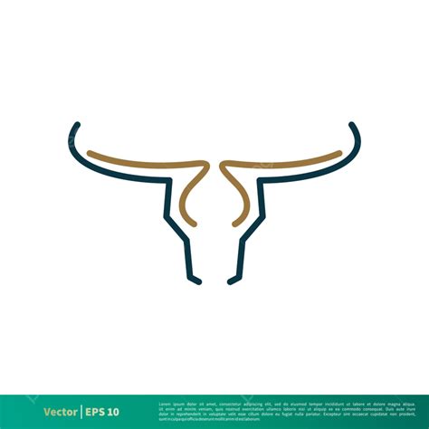 Longhorn Bull Clipart Vector, Longhorn Bull Vector Icon Logo Template ...